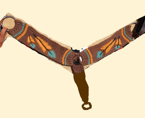 Brown Feather Mohair Breast Collar