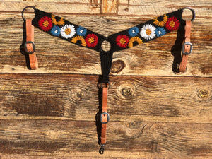 Mountain Flowers Mohair Breast Collar & Cinch (or order separately)