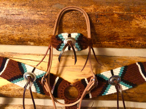 Mohair Breast Collar and Headstall