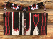 Load image into Gallery viewer, Red/Black Wool Blanket &amp; Mohair Breast Collar