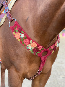 Run For The Roses Mohair Breast Collar