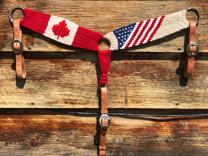 US Plus Flags Mohair Breast Collar