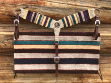 Load image into Gallery viewer, Striped Wool Blanket &amp; Mohair Breast Collar