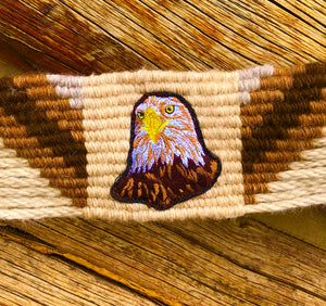 Embroidered Eagle Mohair Breast Collar